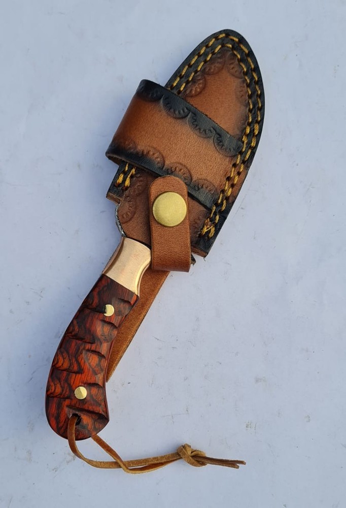 custom handmade fixed blade hunting knife