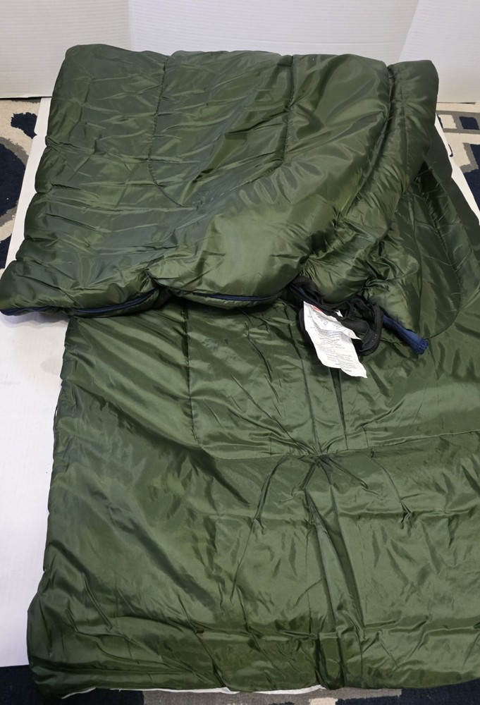 Ozark Trail Sleeping Bag Adult Rectangular 33x77 Olive Green Polyester Fiber