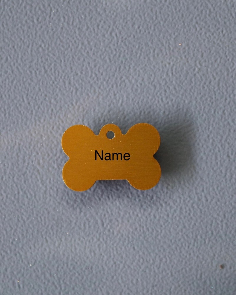 Laser Engraved Small Bone Tag
