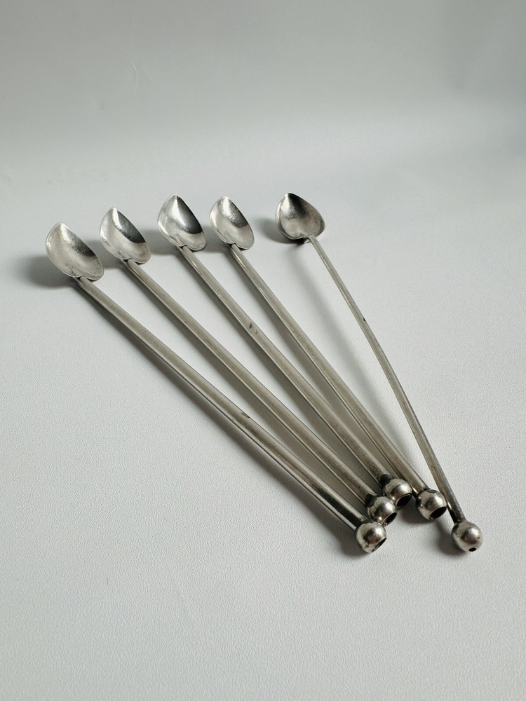 Sterling Silver Hearth Shape Spoons