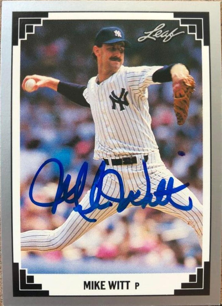 Mike Witt Autographed 1991 Leaf #74