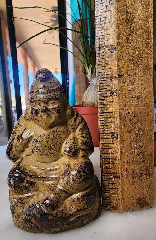 Vintage Clay Buddha Incense Burner