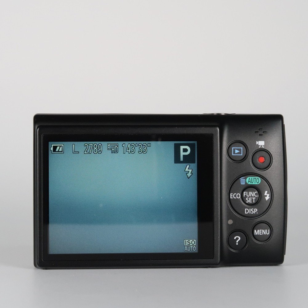 Canon IXUS 155 Black Digital Compact Camera with Refurbished SD Case