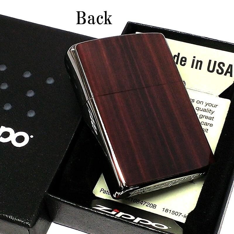 ZIPPO Oil Lighter Sunburst Wood 2 sided Processing Gradation Regular Case Japan