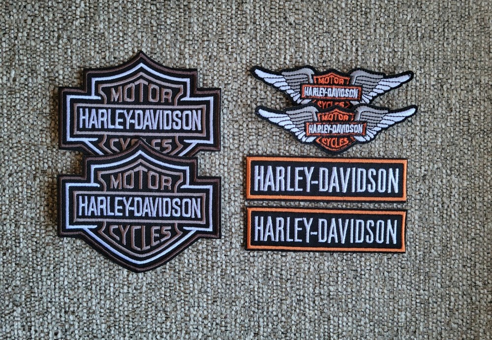 Harley Davidson Care Package (6 Patches, notepad, & gift box)