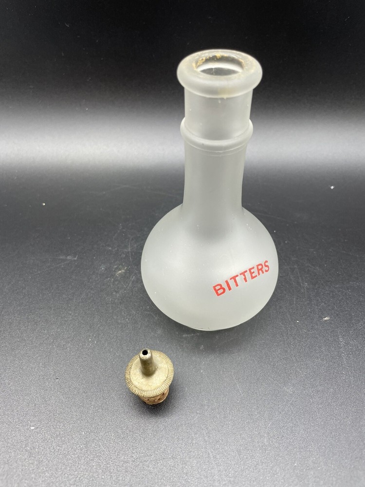 Vintage Hazel Atlas Bitters Bottle Cocktail Barware