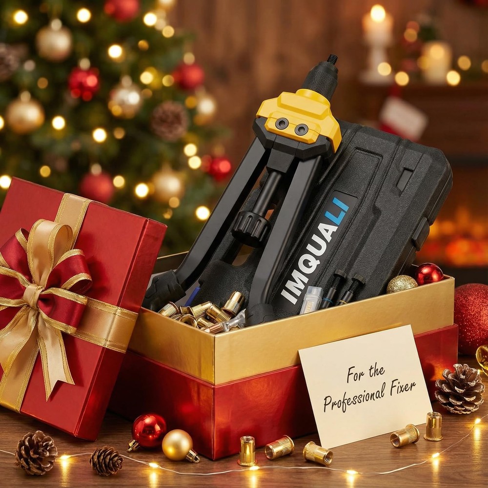 IMQUALI Rivet Nut Tool Kit, 16" Rivnut 16‘’ Tool, Black