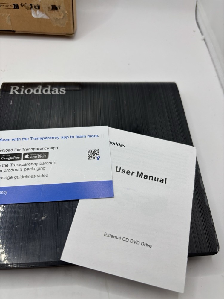 Rioddas External DVD/CD Drive Model BT638 - USB 3.0 Pop-up Mobile External