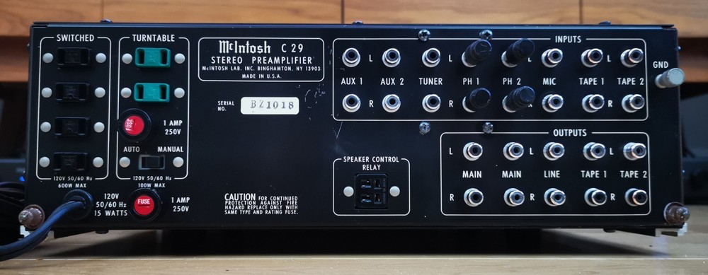 McIntosh C29 Solid State Stereo Preamplifier (Serviced & Recapped)
