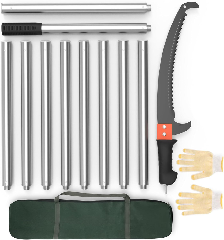 Pole Saws for Tree Trimming, 15Ft Extendable Long Tree Trimmers Long Handle Prun