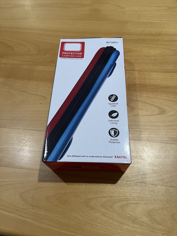 Ematic Nintendo Switch Compatible Protective Carrying Hardshell Zippered Case