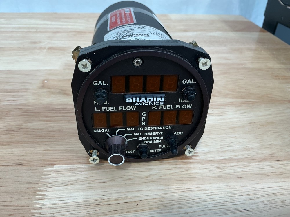 Shadin Fuel Flow Indicator part number 910532P