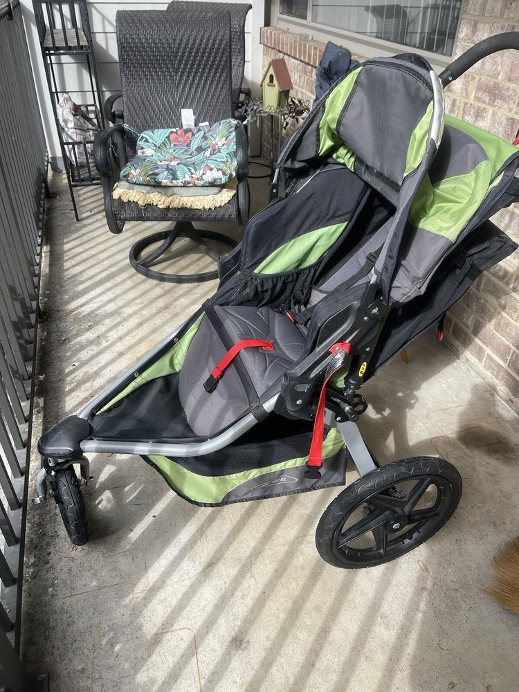 bob revolution stroller Single Green Gray