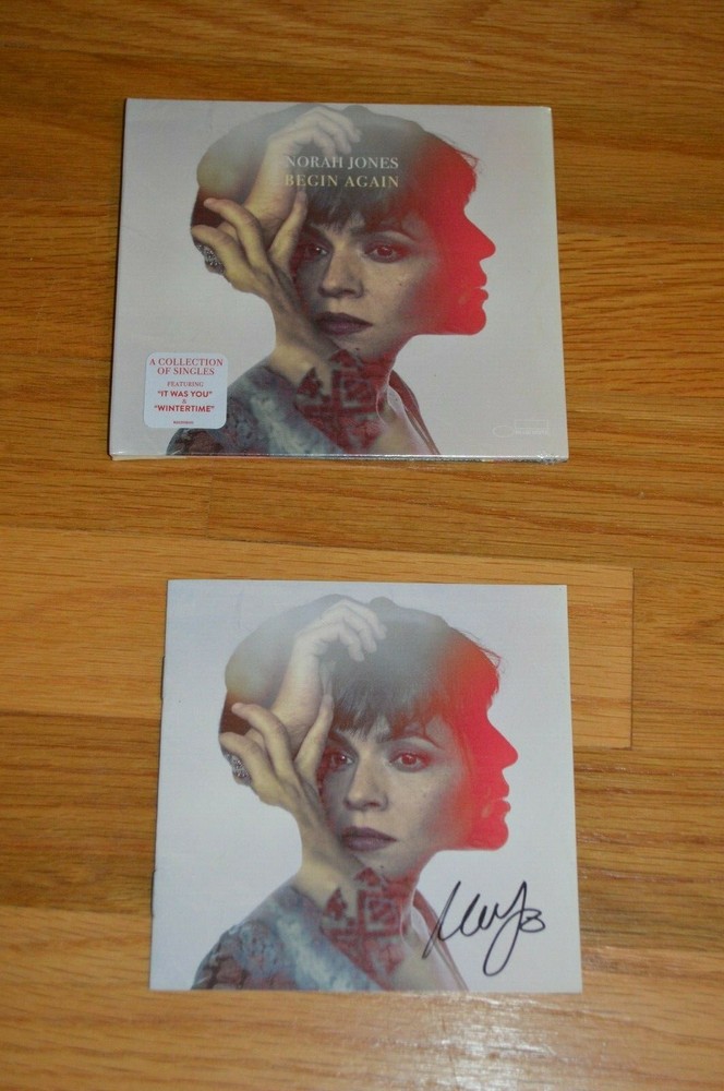 Norah Jones " Begin Again " Autographed CD with COA 2019