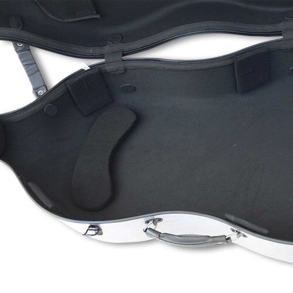 Advanced 4/4 Silver Cello Case Wheel Embedded handle Cello Box Carbon Fiber New