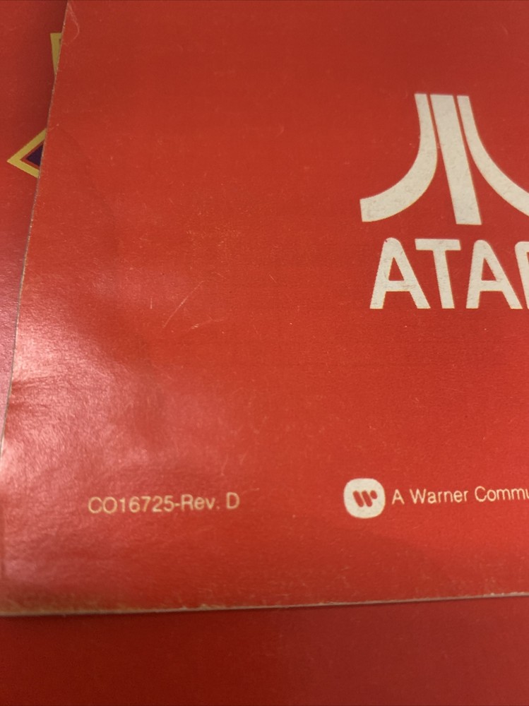 1981 Atari Video Game Computer System Catalog 45 Game Program CO16725 Rev D