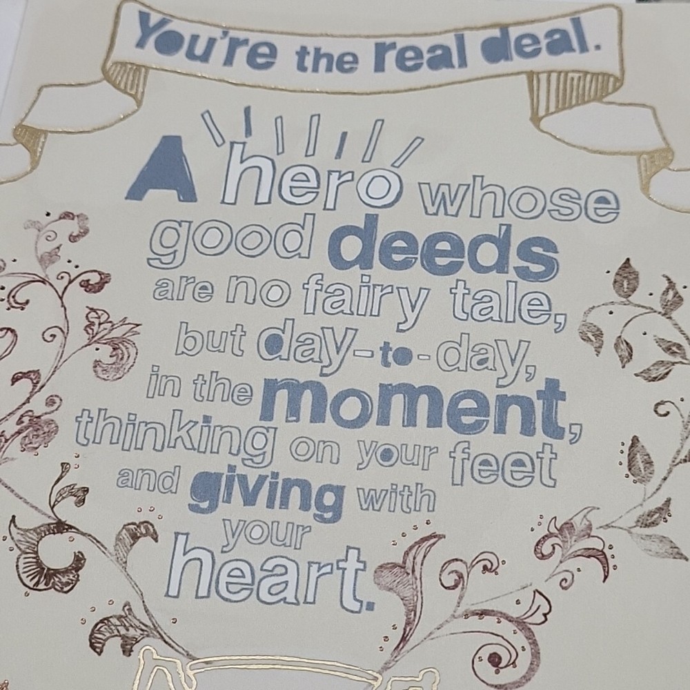 Hallmark Hero Birthday Greeting Card