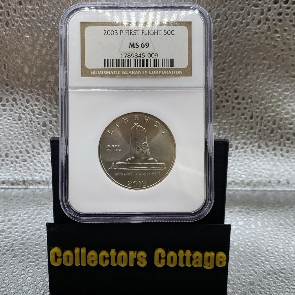 2003 P Clad NGC MS69 - First Flight Commemorative 50c Half Dollar