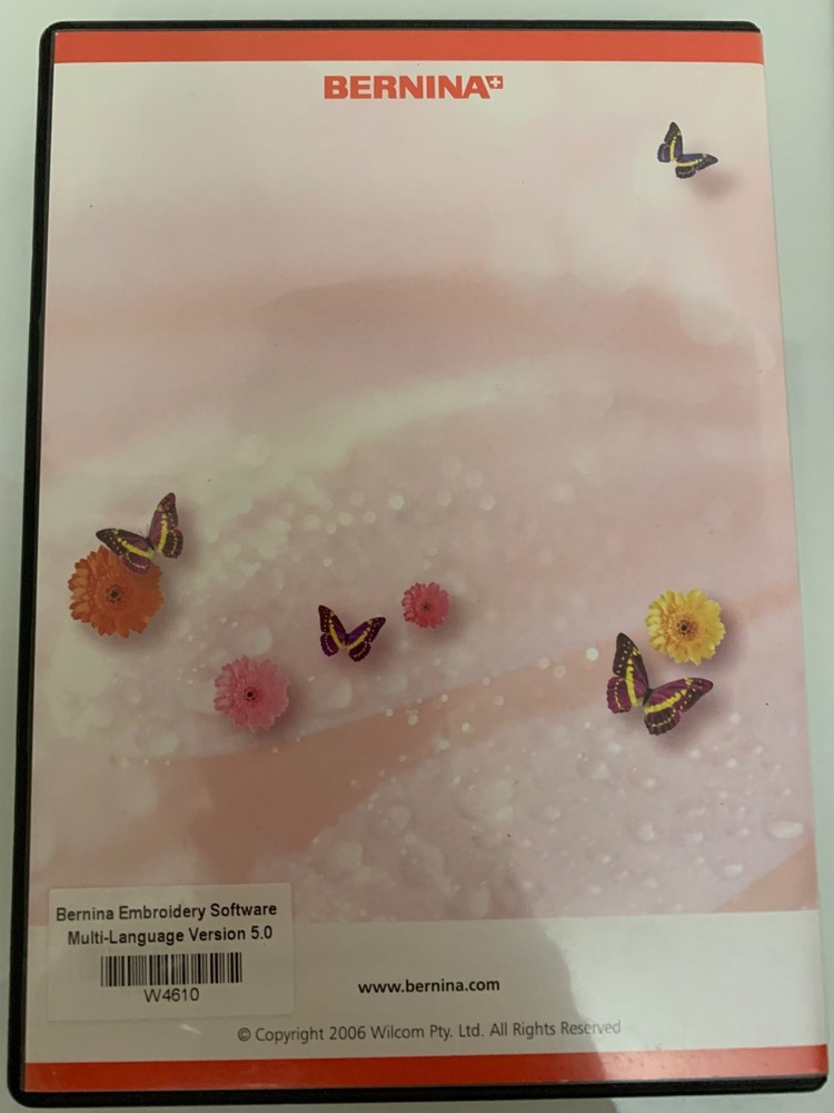 Bernina Embroidery Software Version 5 Installation & Training CD 2006 PC Windows