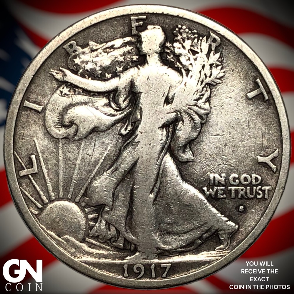 1917 S Obverse Walking Liberty Half Dollar M4008