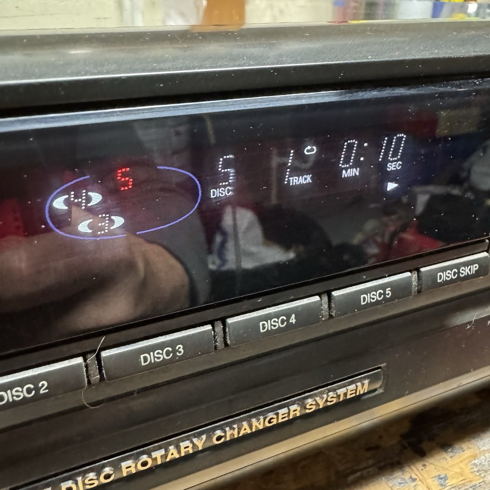 Technics SL-PD5 5-Disc CD Changer Carousel Good Tested ~ Working With Issues