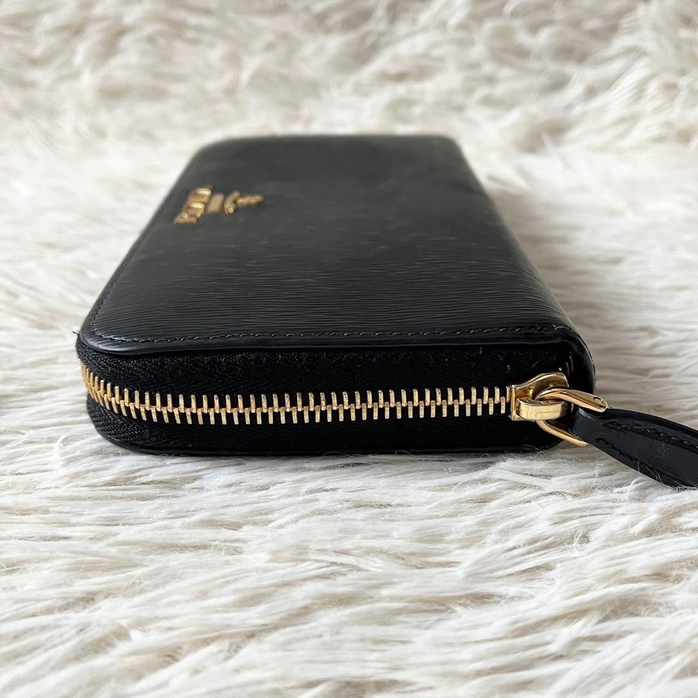 PRADA Vittero Move Long Wallet Black