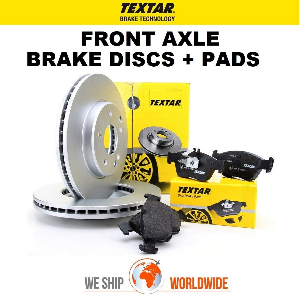 Front Axle BRAKE DISCS & BRAKE PADS for VOLVO S60 II T6 AWD 2014-2015