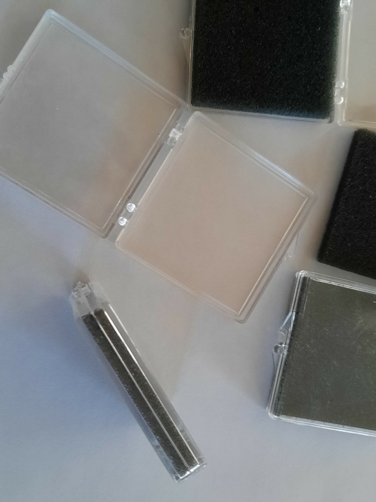 (12) Clear Hinged Pocket Watch DIAL Display Container Holder 2" x 2" x1/4" Boxes