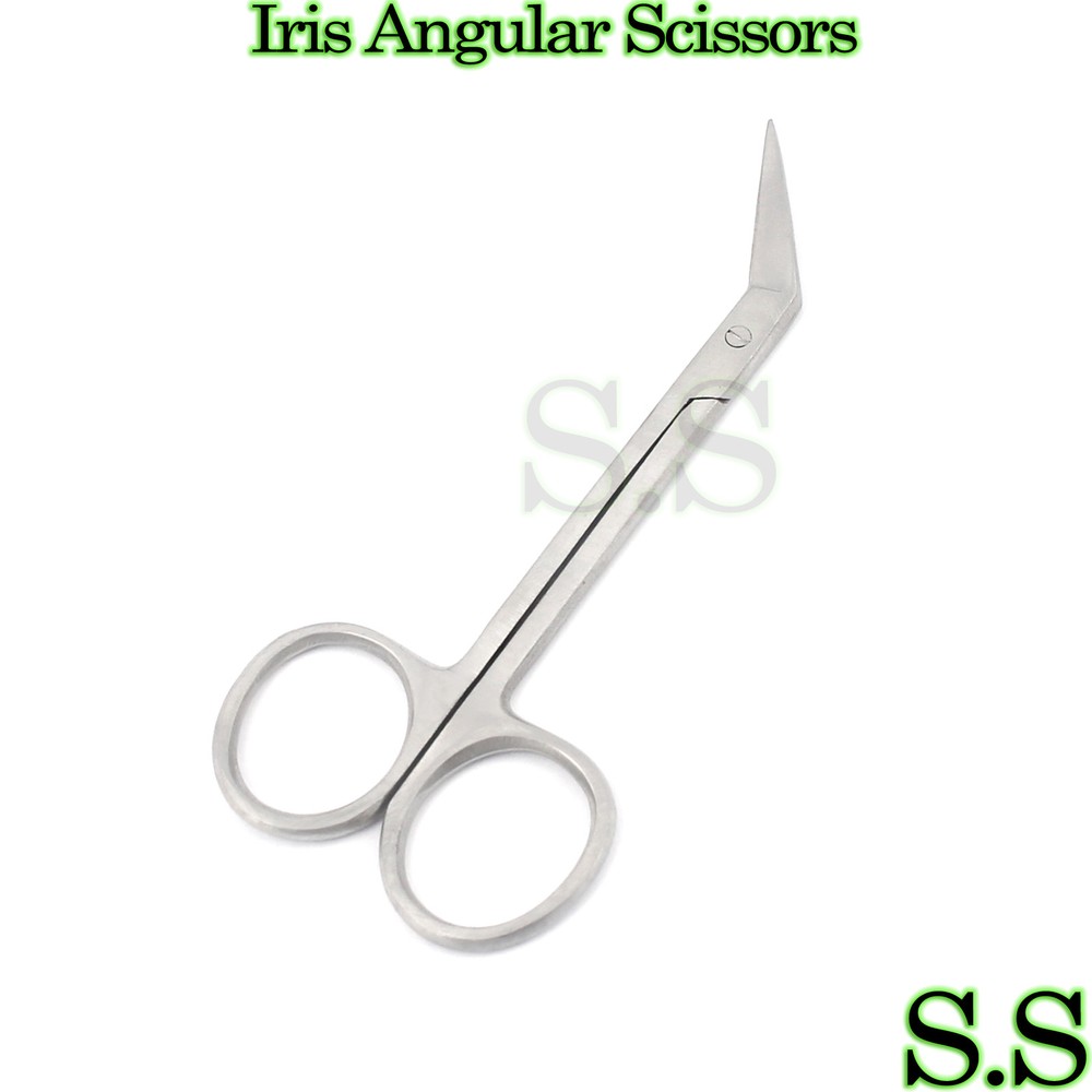 Iris Scissors 4.5" Angled Surgical Dental Instruments OR GRADE