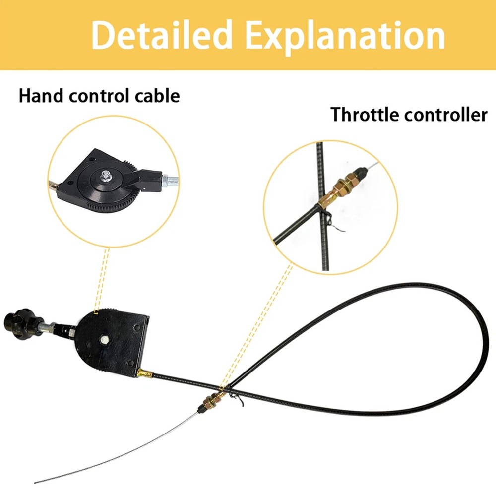 Mini Excavator Manual Bendable Control Throttle Cables Throttle Cable Controller