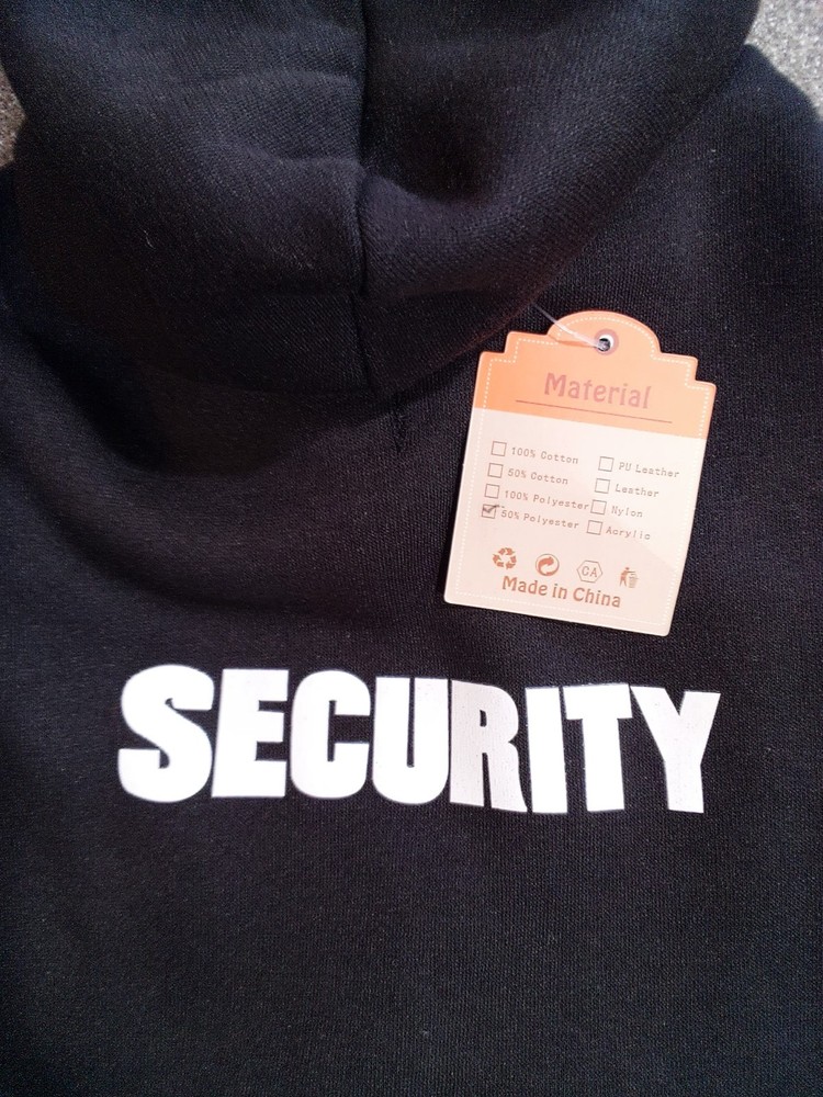 LOVISBUBY Pet "Black Security" Hoodie Sweater