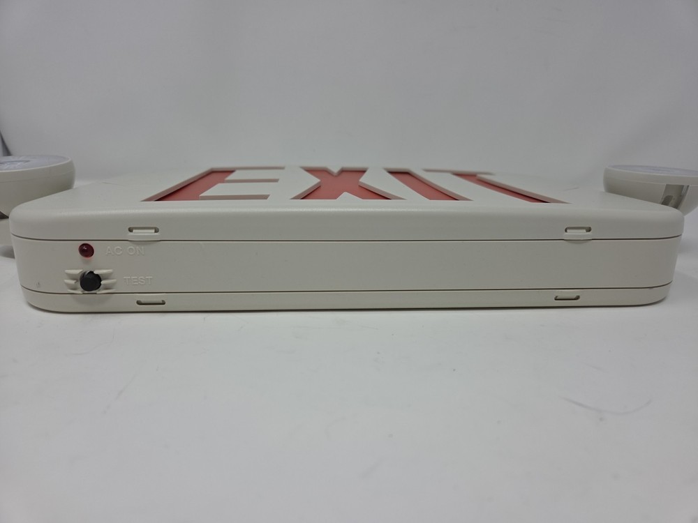 Wired LED Exit Sign Emergency Light–Hi Output Compact Combo