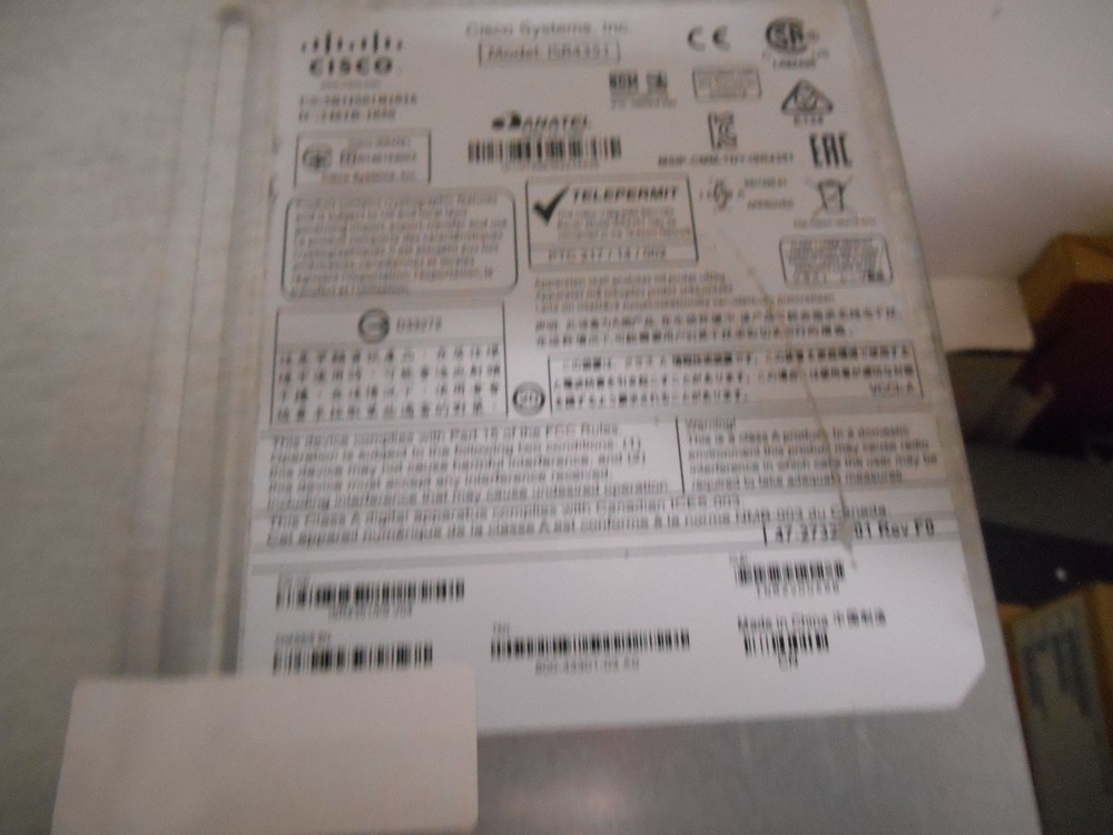 Cisco ISR4351/K9 Integrated Services Router