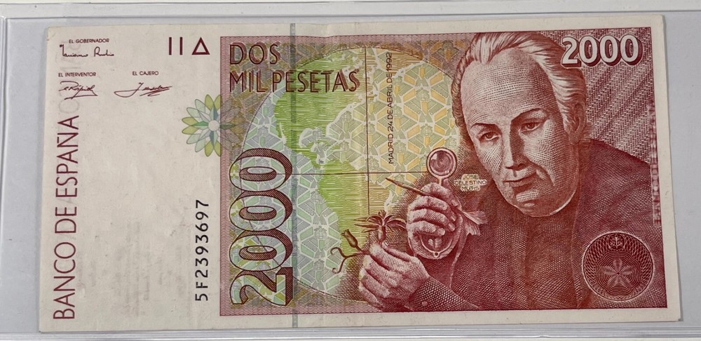 Spain 1992 2,000 Pesetas Nice Note (#157)