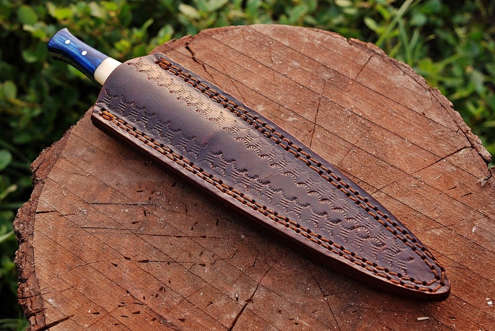 Toothpick Dagger knife Double edge Damascus Blade Boot knife