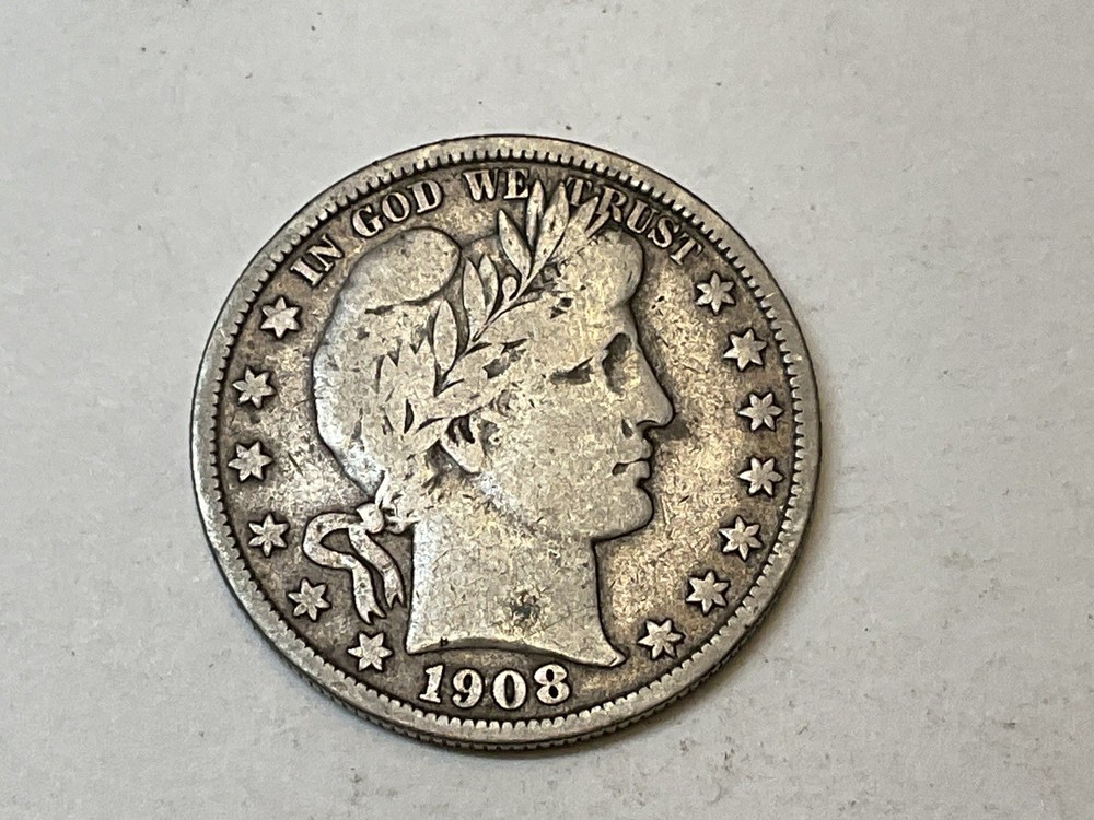 1908-P Barber Half