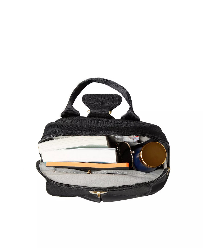 Baggallini Naples Convertible Backpack Black Gold