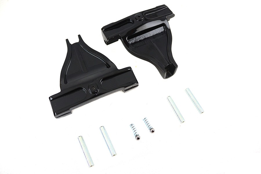 Passenger Footboard Support Set Black for Harley-Davidson