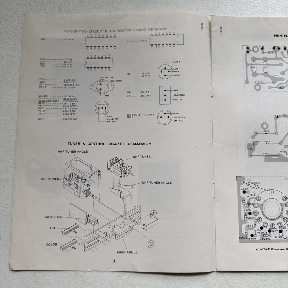 Sharp Electronics Color Television Model C-1321 Service Information