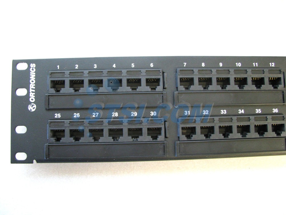 Ortronics OR-SP5EU48 Cat5e 48-Port 1U Universal Patch Panel ~STSI