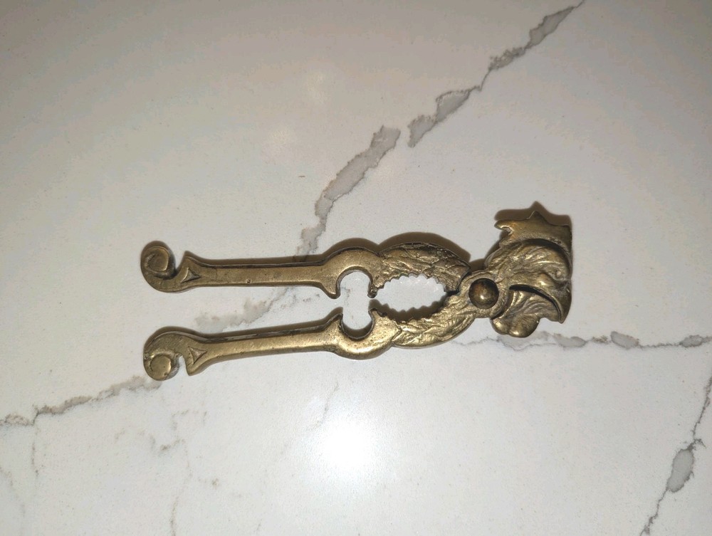 Vintage Nutcracker Solid Brass Rooster Phoenix Eagle Head