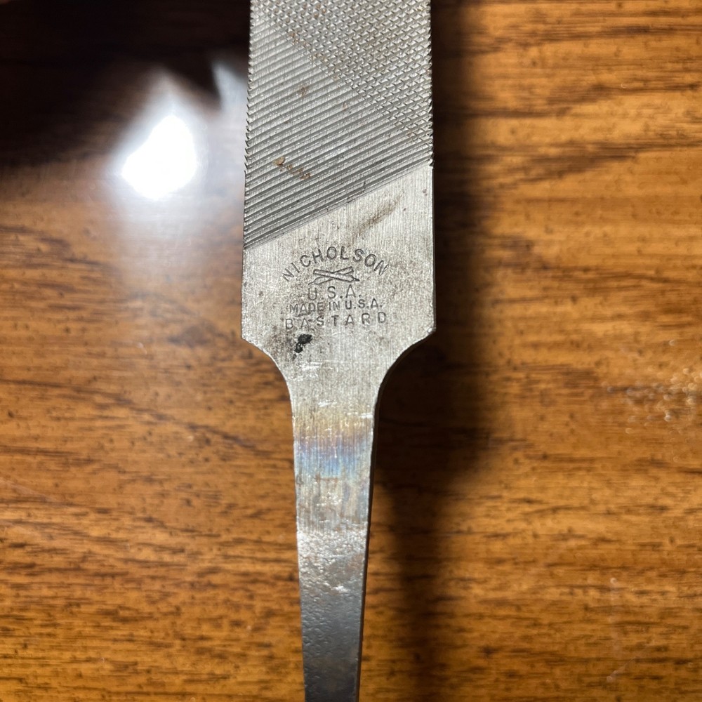 Nicholson 14" Flat File & Half Round Double Cut Bastard File