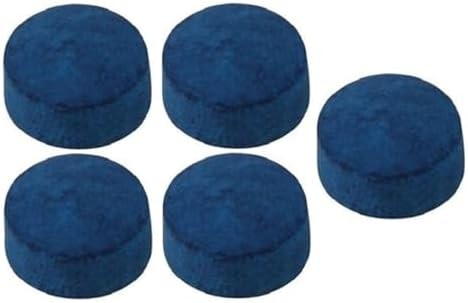 Pool billiard cue tips 13mm 5 pack