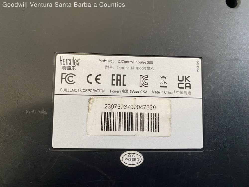 Hercules DJControl Inpulse 500 2- Channel DJ Controller