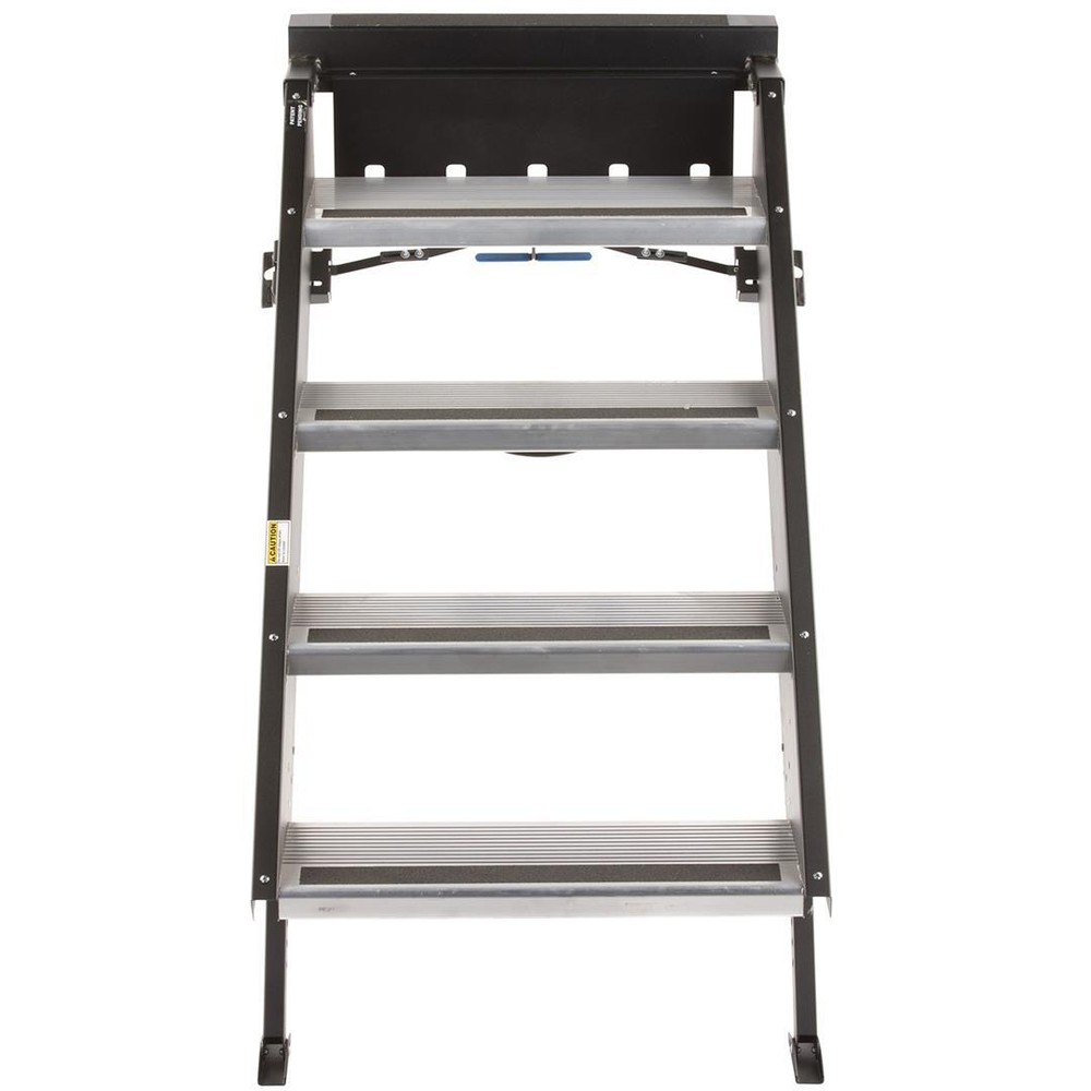 MOR/ryde 4 Manual Retractable Folding RV Entry Steps Aluminum High Quality
