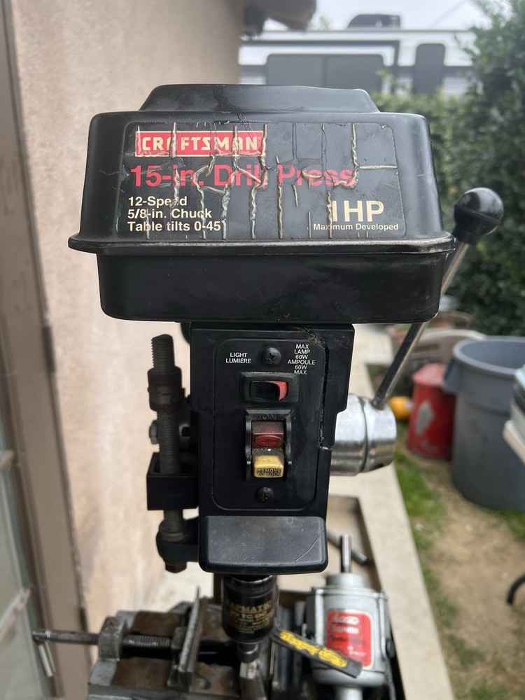 Craftsman 15-Inch Floor Drill Press with Tapping Attachments
