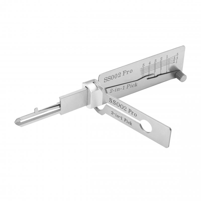 SS002 PRO Stainless Steel Key Decoder Pickup Tool Hand Tool O-ring Hook Pickup