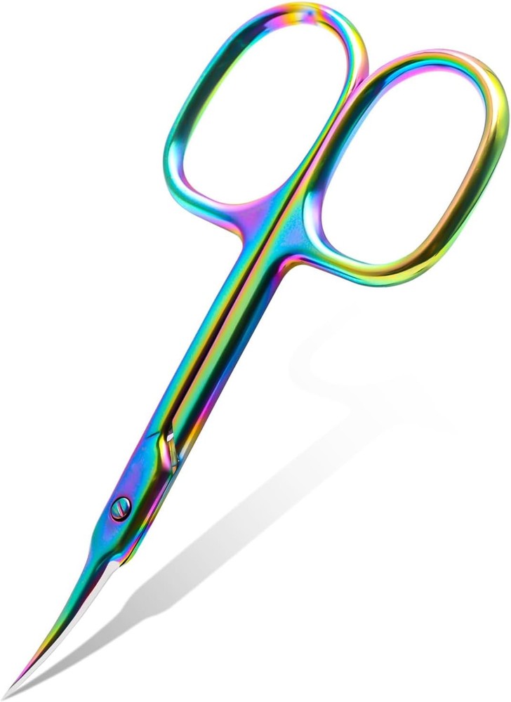 Cuticle Scissors Extra Fine Curved Blade, Super Slim Mani