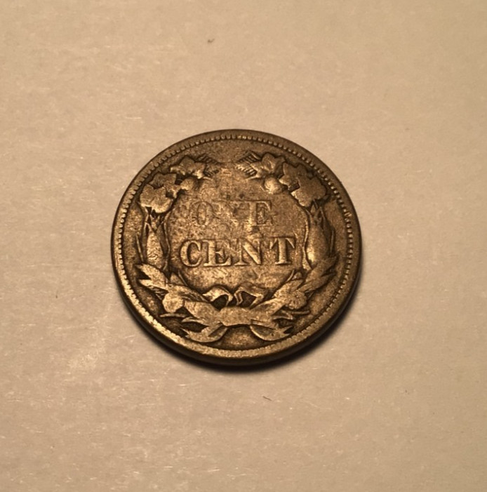 1858 Flying Eagle Cent, Large Letters, Circulated