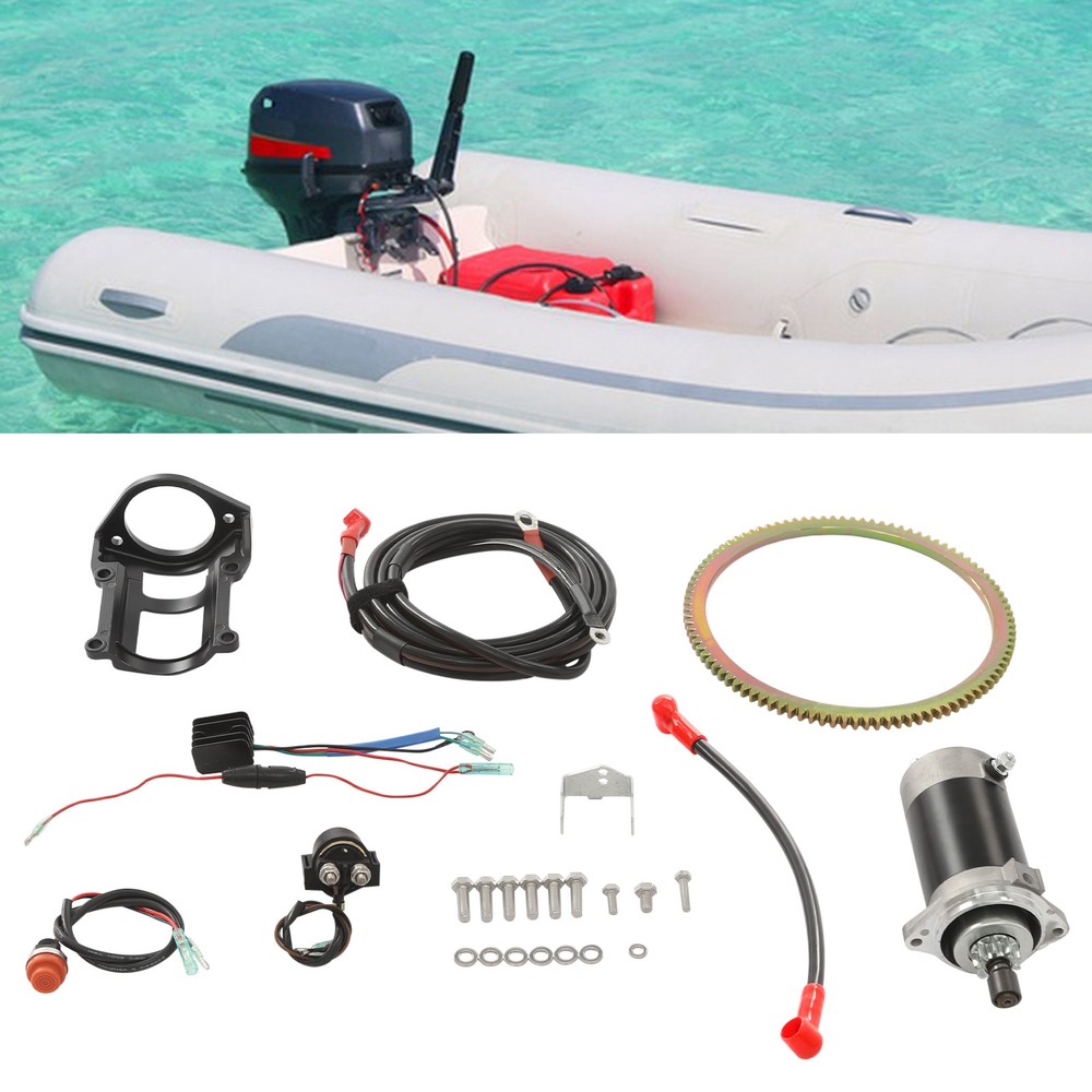 Electric Starter Conversion Kit for Suzuki 2-Stroke 40HP Outboard Engine